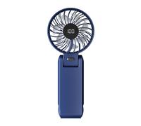 Zkydhbd Petit ventilateur de bureau à écran LED - Texture ABS à suspendre - Convient pour le camping en plein air - Portable et pliable