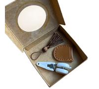 Zkydhbd Petits ciseaux à broder avec prise en main confortable, haute précision, couture artisanale, petite taille avec housse de protection haute précision