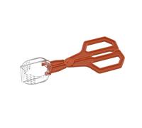 Zkydhbd Pince d'alimentation transparente pour reptiles avec poignée ergonomique pour une manipulation sûre et facile à nettoyer