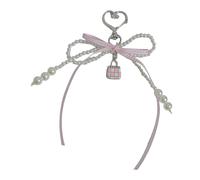 Zkydhbd Porte-breloques multi-usages en forme de cœur avec nœud papillon pour femme élégante et pratique, accessoire de sac à main pour un usage quotidien