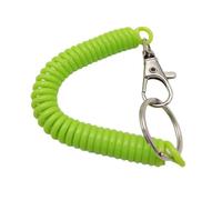 Zkydhbd Porte-clés à ressorts hélicoïdaux élastiques colorés pour un accès sécurisé lors des trajets quotidiens ou des activités de plein air, Vert, taille unique