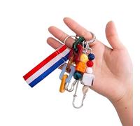 Zkydhbd Porte-clés en perles de macaron coloré pour téléphone - Accessoire de mode pour un usage quotidien et les voyages, C, taille unique
