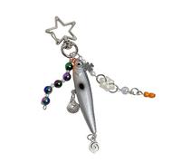 Zkydhbd Porte-clés poisson nageur multi-articulé authentique culture de pêche accessoire de bijoux pratique pour les amateurs de pêche Cadeau, b, taille unique
