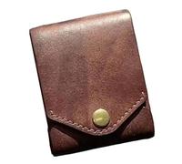 Zkydhbd Portefeuille vintage en cuir synthétique multifonction pour homme avec fente pour stylo, petit sac à main compact et élégant avec emplacements pour cartes