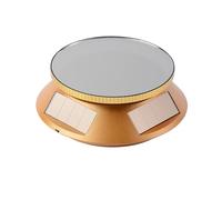 Zkydhbd Présentoir à bijoux solaire automatique - Plate-forme d'affichage lumineuse pour bagues, bracelets, bijoux en ABS, taille unique, Comme décrit