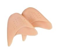 Zkydhbd Protège-orteils en silicone souple pour pointe de ballet avec trou, coussinets métatarsiens pour avant-pied, protection invisible, Teint peau avec trous, Taille unique