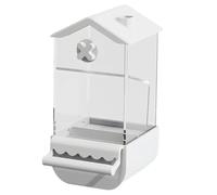 Zkydhbd Récipient d'alimentation à vis pour perroquets - Grande capacité - Pour cage automatique - Avec perchoir - À suspendre - Avec perchoir