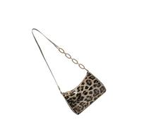 Zkydhbd Sac à bandoulière léger léopard, sangle réglable en polyuréthane pour femme pour un usage quotidien et les essentiels de trajet, sac tendance sous les bras pour femme, kaki