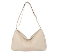 Zkydhbd Sac à bandoulière pratique décontracté en nylon avec longueur réglable pour homme et femme avec bandoulière réglable, beige, One Size
