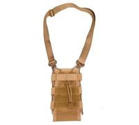 Zkydhbd Sac de rangement portable en nylon pour bouteille d'eau avec grand compartiment pour l'aventure, l'organisation essentielle du camping, Marron avec sangle, Taille unique