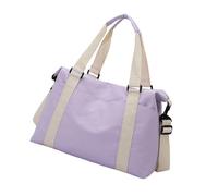 Zkydhbd Sac de sport étanche multifonction avec poignées renforcées et compartiments respirants pour le sport, les voyages, les voyages courts, violet, One Size