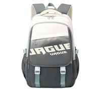 Zkydhbd Sac d'école pour adolescent - Sac à dos pour ordinateur portable - Grande capacité - En nylon - Pour garçons et filles, gris