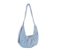Zkydhbd Sacs à main sacs à bandoulière sac à main sous les aisselles sac à main cosmétique sac à main aisselle argent/noir/bleu foncé/bleu clair mode aisselle sacs à main épaule pour fille femme sac à