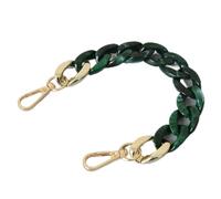 Zkydhbd Sangle de chaîne ergonomique en résine pour poignée de sac à main, bandoulière, accessoire de sac à main, sangle de rechange bronze, Vert