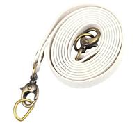 Zkydhbd Sangle de sac à bandoulière de rechange en cuir synthétique multicolore de 120 cm de long, accessoires à bandoulière réglable pour femme, sangle à boucle en métal, blanc, One Size
