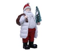 Zkydhbd Statues de Père Noël en résine - Figurines de Noël debout - Ornement pour le Nouvel An - Décorations de Noël - Centres de table