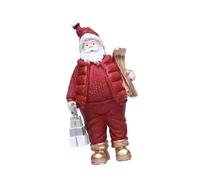 Zkydhbd Statues de Père Noël en résine - Figurines de Noël debout - Ornement pour le Nouvel An - Décorations de Noël - Centres de table