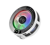 Zkydhbd Structure de réfrigération pour téléphone intelligent - Attrayant - Éclairage modifiable à 3 vitesses - Affichage de la température en direct - Plan compact - Appareils de jeu - Téléphone