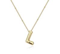 Zkydhbd Style ballon collier lettre lisse chaîne en alliage réglable adapté pour les femmes jeunes à la mode et les cadeaux, as show, Métal