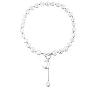 Zkydhbd Style européen simple, collier de perles d'imitation avec pendentif géométrique en alliage pour femmes avant-gardistes, as show, Alliage, perle d'imitation