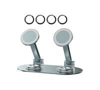 Zkydhbd Support de téléphone portable double position pour téléphones de 4 à 7 pouces rotatif à 360° réglable incliné design pliable base antidérapante photographie support double support de téléphone