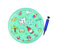 Zkydhbd Tapis de refroidissement gonflable pour chats avec motifs marins pour un jeu actif et imperméable pour le divertissement des animaux de compagnie