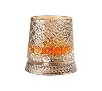 Zkydhbd Tasse en cristal rotative artistique - Design facile pour les réunions entre amis - Accessoire élégant pour whisky rotatif pour utilisation et fêtes avec base robuste