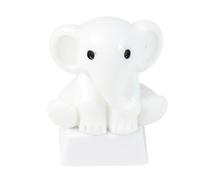 Zkydhbd Touches en résine motif éléphant de dessin animé pour claviers mécaniques et projets faits à la main