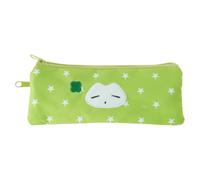 Zkydhbd Trousse à crayons avec 2 compartiments - Légère - Grande capacité - Trousse de maquillage de voyage pour fille et femme - Motif étoiles, Vert