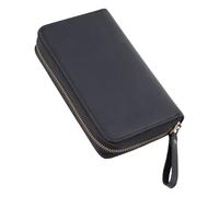 Zkydhbd Trousse à crayons en cuir de vachette supplémentaire pour écrivains apprenants mettant en évidence la texture permanente du cheval sauvage - Trousse en cuir transportable pour les voyages