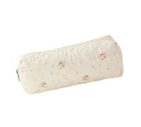Zkydhbd Trousse à crayons souple avec imprimé - Pour l'école, le bureau, l'extérieur - Motif floral, Fond blanc Flo