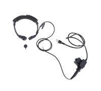 Zkydhbd Tubes à air télescopiques avec vibrations de gorge, écouteurs Push to Talk Mic pour IC-F4TR/-F10/-F20 Accessoires radio