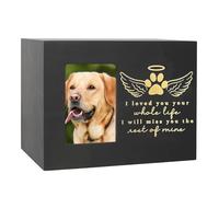 Zkydhbd Urne funéraire pour animaux de compagnie avec cadre photo - Urnes pour conserver les cendres et les photos