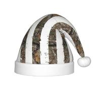 zkyfll Chapeau de Père Noël Interstellaire Imprimé Camouflage Drapeau Américain Petite Taille Cadeaux de Noël en Peluche Amusant Chapeau de Noël Fête