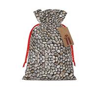 zkyfll Sacs cadeaux de Noël avec cordon de serrage en forme de galet