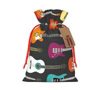 zkyfll Sacs cadeaux de Noël avec cordon de serrage pour guitare acoustique et guitare