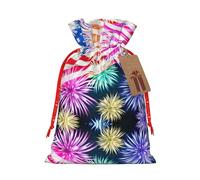 zkyfll Sacs cadeaux patriotiques du 4 juillet avec cordon de serrage Motif drapeau américain