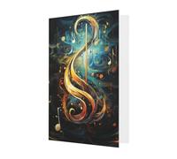 zkyfll Symbole musical pour toutes les occasions - Cartes de vœux d'anniversaire - Enveloppes de remerciement, de condoléances et de Noël