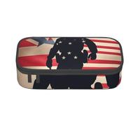 Zkyfll Trousse à crayons de grande capacité avec impression du jour commémoratif des soldats militaires américains - Sac de maquillage portable