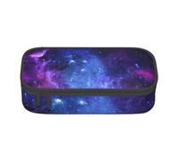 Zkyfll Trousse à crayons de grande capacité avec motif galaxie. Sac de maquillage portable