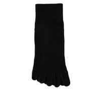 ZKYUCH 3 Paires De Chaussettes De Yoga,Spéciales Pilates Antidérapantes Et Anti-Chute pour Le Printemps Et L'automne,Chaussettes Fines À Cinq Doigts À Mi-Jambe,À Bout Fendu en Coton,Couleur1