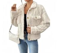 ZKYUCH Manteau pour Femme, Veste Chaude Et Confortable, À La Mode, avec Torsion De Pâte Frite, Automne Et Hiver,Couleur 1,M