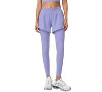 ZKYUCH Pantalon De Yoga Fitness pour Mincir Lorsqu'il Est Porté À L'extérieur, Pantalon Court pour Cintrer Le Ventre Et Relever Les Hanches, Pantalon De Sport De Course À Pied,Couleur2,45-50kg