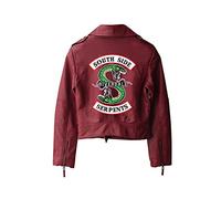ZKYUCHUN Femme Serpent Jakcets Femmes Streetwear PU Veste Trend Nouveau imprimé Serpents Serpents Vestes-Color6 XXL