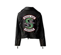 ZKYUCHUN Femme Serpent Jakcets Femmes Streetwear PU Veste Trend Nouveau imprimé Serpents Serpents Vestes-Color5 S