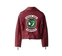 ZKYUCHUN Femme Serpent Jakcets Femmes Streetwear PU Veste Trend Nouveau imprimé Serpents Serpents Vestes-Color4 3XL
