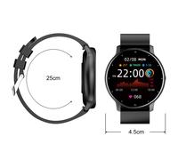 Zl02d Dafit Montre Numérique Rappel Intelligent Surveillance De La Santé Lecture De Musique/Contrôle Photo Montre-Bracelet Numérique Trucs Numériques-Noir