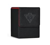 ZLCA Boîte de rangement pour cartes MTG Yu-Gi-Oh! TCG, avec séparateurs pouvant contenir plus de 100 cartes à pochettes, étui de qualité supérieure compatible avec les cartes à collectionner CCG (noir