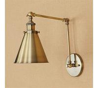 ZLCO Applique murale à brancher, applique murale européenne à bras long réglable en fer forgé, métal nostalgique industriel américain - Applique murale d'entrepôt Lanterne murale de bar de restaurant