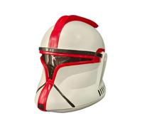 ZLCOS Casque intégral en latex de Clone Trooper SW Mando Empire pour adulte - Pour fête à thème de la 501e Légion - Pour Halloween et cosplay - Rouge
